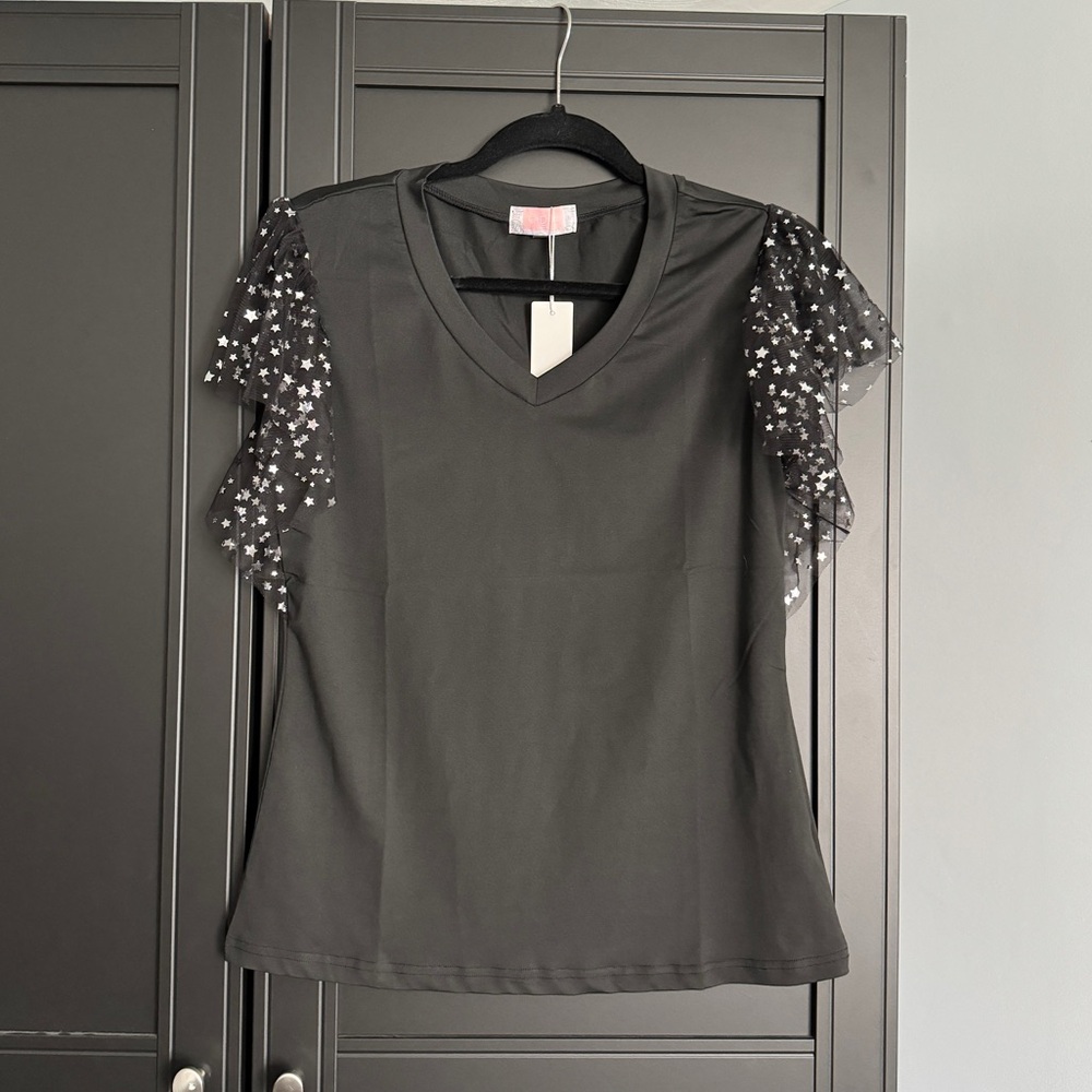 NWT Star Sleeve top